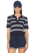 Archie Collared Knit Polo Top - thumbnail 4