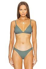 Moss Triangle Bikini Top