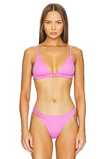 Luxe Link Triangle Bikini Top