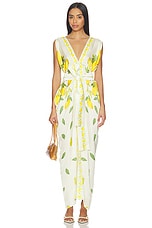 Dripping Alphonso Silk Dress - thumbnail 4