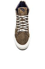 vans u sk8 hi slim zip cheetah suede