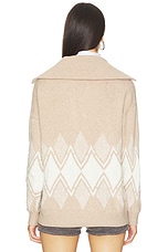 Betty Jacquard Half Zip Sweater - thumbnail 6