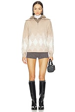 Betty Jacquard Half Zip Sweater - thumbnail 7