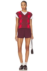 Ruben Argyle Knit Vest Top - thumbnail 8