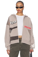 Paneled Zip Up Hoodie - thumbnail 4