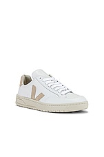 Veja V-12 Sneaker in Extra-White & Sable | REVOLVE