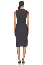 Sleeveless Side Drape Dress - thumbnail 6