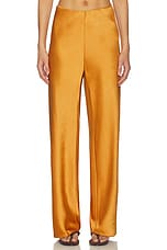 High Waist Satin Bias Pant - thumbnail 4