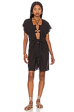 Vix Swimwear Sasha Short Cover Up in Black | REVOLVE