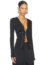 Long Sleeve Fitted Cardigan - thumbnail 5