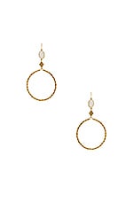 Product image of Vanessa Mooney Gianna Hoop Earrings. Click to view full details