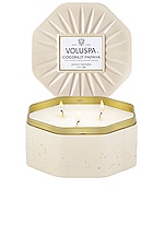 Product image of Voluspa Coconut Papaya Octagon Tin Candle. Click to view full details