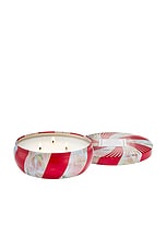 Crushed Candy Cane 3 Wick Tin Candle - thumbnail 6