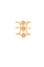 Product image of Wanderlust + Co Triple Zeta Ring. Click to view full details