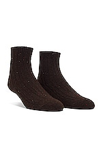 Product image of WellBeing + BeingWell Wellbeing Embroidered Crew Sock. Click to view full details