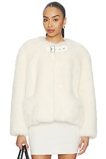 Faux Fur Belt Jacket - thumbnail 4