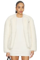 Faux Fur Belt Jacket - thumbnail 5