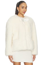 Faux Fur Belt Jacket - thumbnail 6