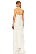 WeWoreWhat Strapless Lace Maxi in Ecru | REVOLVE