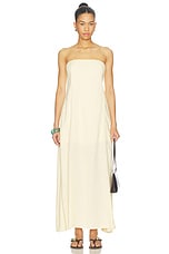 A Line Strapless Midi Dress - thumbnail 4