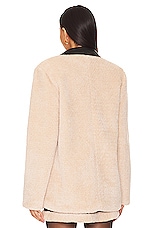 Balder Faux Fur Deconstruct Lace Up Top