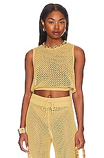 Product image of WeWoreWhat Crochet Ruched Crop Top. Click to view full details