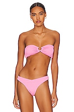 Product image of WeWoreWhat U Ring Bandeau Bikini Top. Click to view full details
