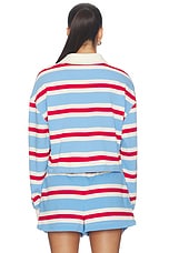 Striped Cotton Jersey Rugby Pullover - thumbnail 6