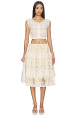 Lace Trim Button Blouse - thumbnail 7
