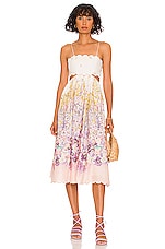 Product image of Zimmermann Scallop Midi Dress. Click to view full details