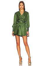 Product image of Zimmermann Silk Wrap Mini Dress. Click to view full details