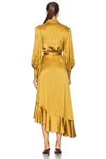 Silk Wrap Midi Dress - thumbnail 7