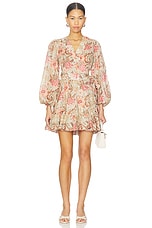 Daylight Mini Wrap Frill Dress - thumbnail 4