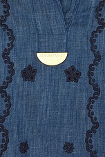 Aster Embroidered Denim Mini Dress - thumbnail 7