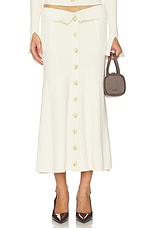 Buttoned Midi Skirt - thumbnail 4