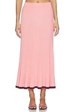 Contrast Rib Midi Skirt - thumbnail 4