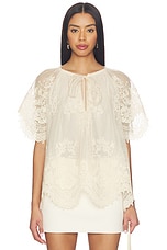 Luna Lace Flutter Blouse - thumbnail 4