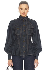 Denim Fitted Shirt - thumbnail 4