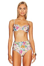 Product image of Zimmermann Clover Balconette Bikini Top. Click to view full details