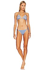 Product image of Zimmermann Laurel Chambray Bikini Set. Click to view full details