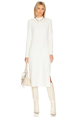 Long Cabled Midi Sweater Dress 1. STATE
