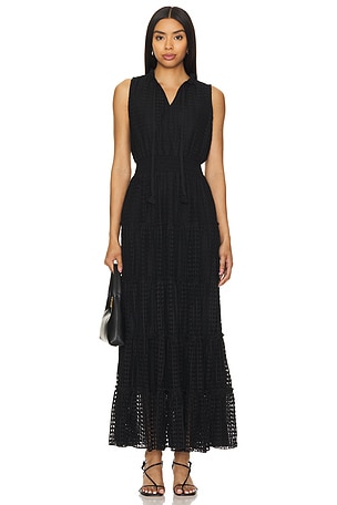 Tie Neck Tiered Maxi Dress 1. STATE