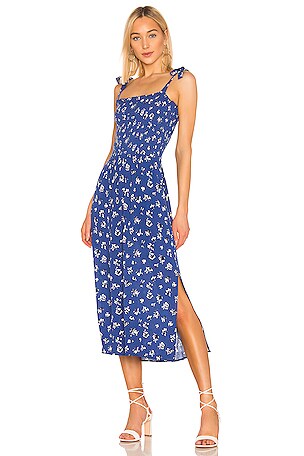 1 state blue dress One Shoulder Royal Blue Prom Dress with Split Black / 00