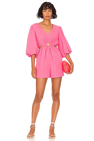 Cutout Short Sleeve Romper 1. STATE
