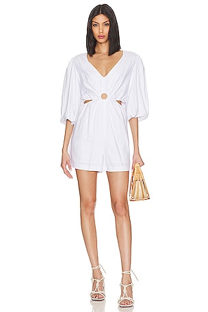 V Neck Ring Cut Out Romper 1. STATE