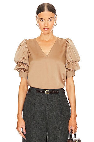 Tiered Bubble Sleeve Top 1. STATE