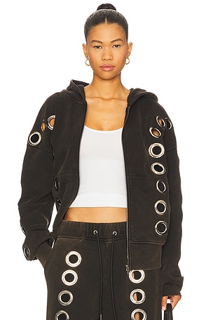 Eyelet Tracksuit Top 1XBLUE