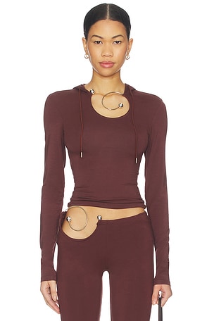 Spiral Slink Hoodie 1XBLUE