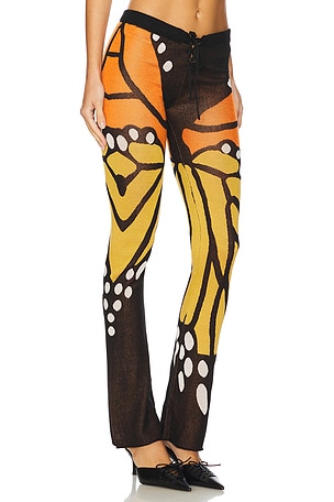 1XBLUE Butterfly Trousers in Brown