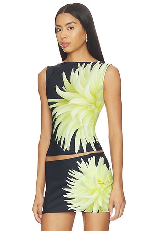 1XBLUE Tank Top in Yellow